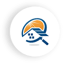 A picture of the logo for a home inspection company.